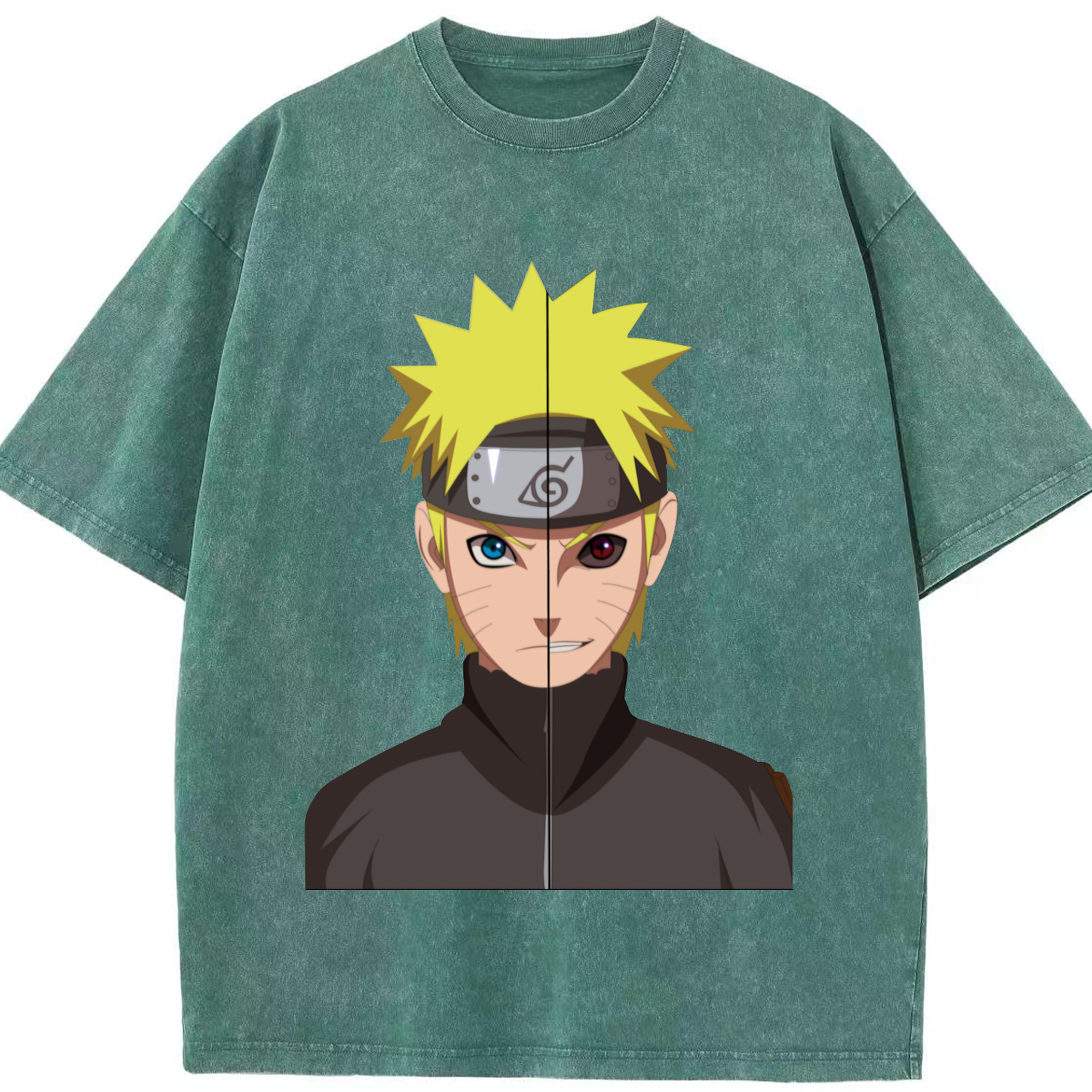 （画像用） NARUTO -ナルト- うずまき ナルト Uzumaki Naruto 綿100% ヴィンテージ風 半袖Tシャツ（フロントプリント）